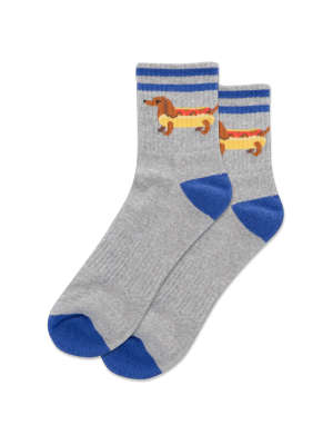 Men's Hot Dog Quarter Socks