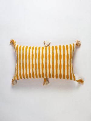 Antigua Pillow - Orange Striped