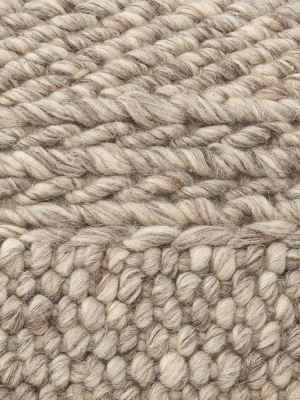 Anaya Handwoven Textured Taupe Pillow