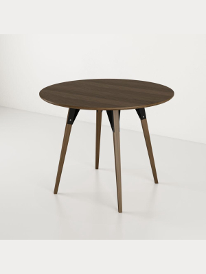 Clarke Small Circle Dining Table - Walnut