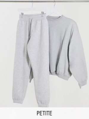 Collusion Petite Skinny Sweatpants In Gray