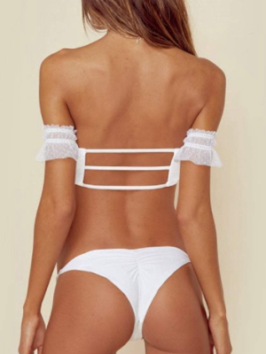 Blue Life Magnolia Skimpy Bikini Bottom In White 458-9262