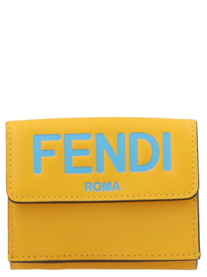 Fendi Logo Printed Tri-fold Wallet