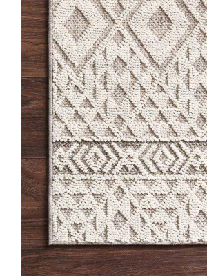 Loloi Cole Indoor/outdoor Rug - Silver/ivory