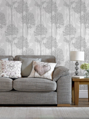 Eternal Wallpaper In Grey From The Innocence Collection By Graham & Brown