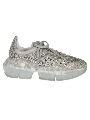 Jimmy Choo Diamond Crystal Embellished Sneakers