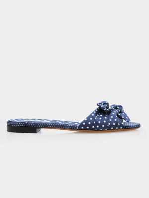 Cleo Polka Navy/white