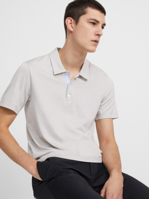 Polo Shirt In Silk-cotton