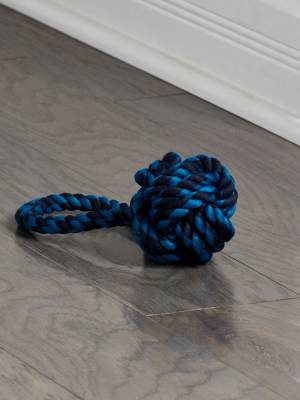 Blue Teal 3" Knot Rope Toy