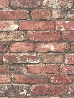 Loft Red Brick Wallpaper From The Essentials Collection By Brewster Home Fashions