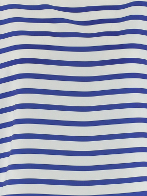 Polo Ralph Lauren Striped Cropped-sleeve Top