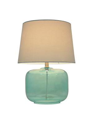 Glass Table Lamp Aqua Including Cfl Bulb - Pillowfort™