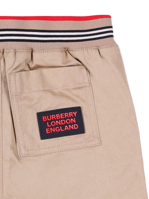 Вurberry Kids Striped Drawstring Waistband Pants