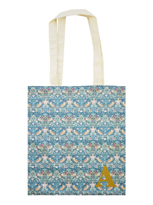 Reusable Shopping Bag Made With Liberty Fabric Strawberry Thief