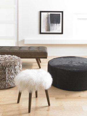 Drew Button Tufted Ottoman