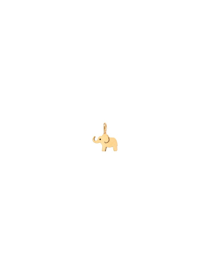 14k Single Midi Bitty Elephant Charm