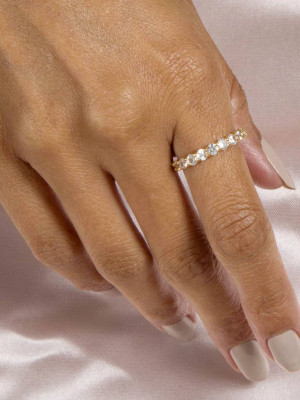 White Sugar Cube Eternity Band