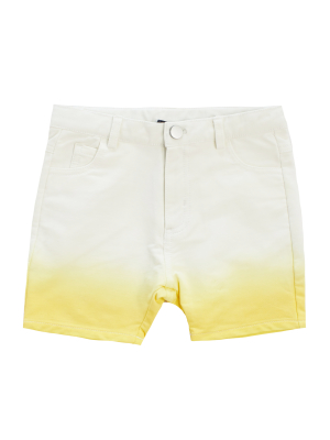 Crew Kids Tie Dye Shorts - Yellow