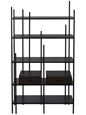 Noir Lenox Bookcase