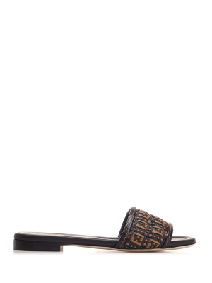 Fendi Ff Interlace Sandals