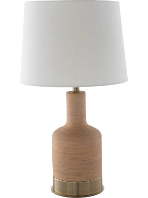 Braden Table Lamp Beige/ivory/white