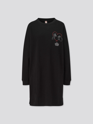 Women Disney Sweat Long-sleeve Dress