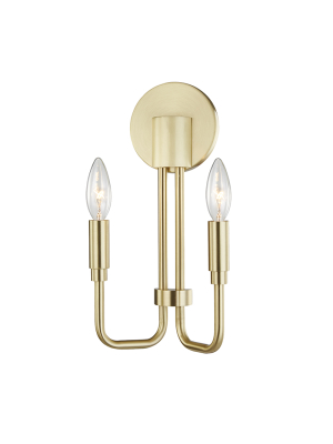 Brigitte 2 Light Wall Sconce