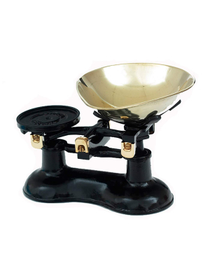 Scales Traditional Black With Brass Pan