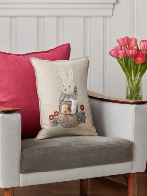 Easter Bunny Pocket Pillow, Lumbar