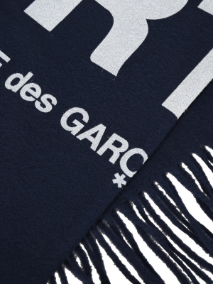 Comme Des Garçons Shirt Logo Scarf