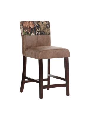 Mossy Oak Nativ Living Counter Height Barstool Brown - Linon