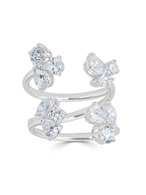 Open Double Diamond Ring