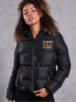 Gym Tech Gold Puffa Jacket