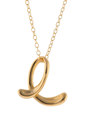 Gold Plated Letter Pendant