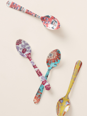 Blockprint Teaspoons, Set Of 4