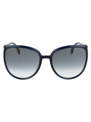 Fendi Eyewear Oversized Cat-eye Frame Sunglasses