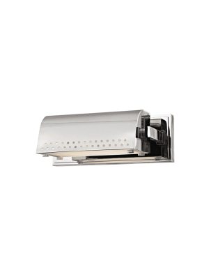 Garfield Small Led Picture Light Polished Nickel