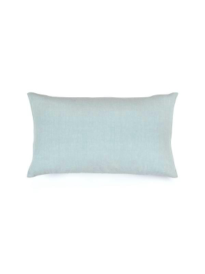 Simple Linen Bolster Pillow Sky