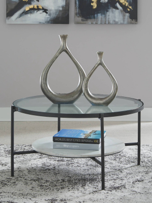 Zalany Coffee Table Black/white - Signature Design By Ashley