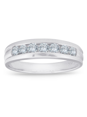 Pompeii3 5/8ct Diamond Wedding 14k White Gold Anniversary Ring