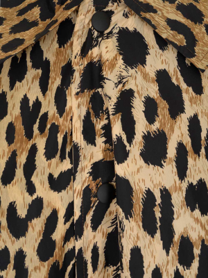 Balenciaga Leopard Printed Windbreaker