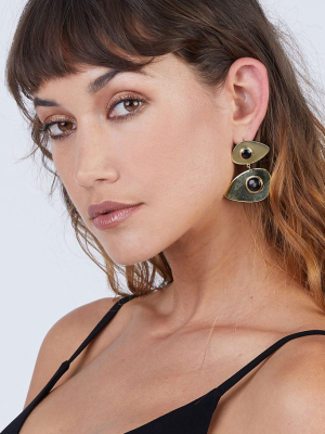 Bata Statement Earrings - Black