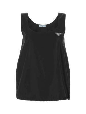 Prada Logo Plaque Tank Top