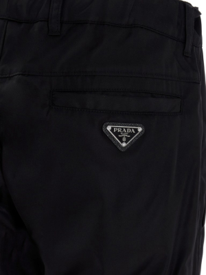 Prada Logo Tapered Pants