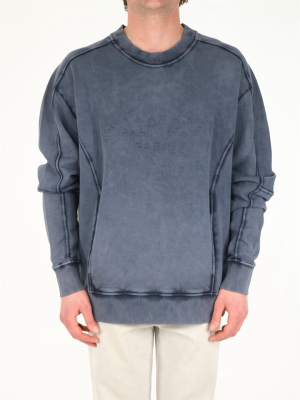 Balmain Embossed Logo Sweatshirt