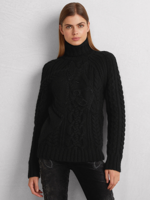 Equestrian Wool-cashmere Turtleneck