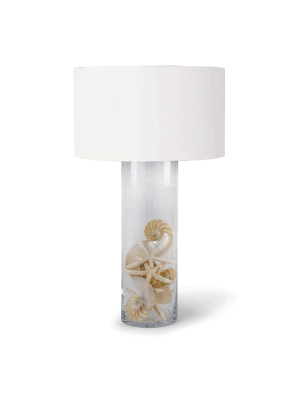 Glass Cylinder Table Lamp