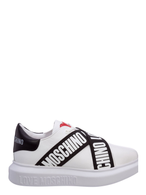 Love Moschino Logo Band Slip-on Sneakers