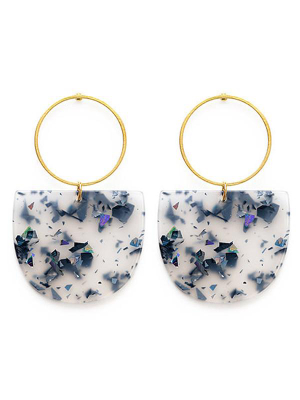 Mod Earrings: Glitter