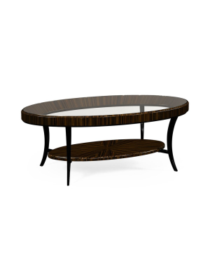 Art Deco Oval Coffee Table